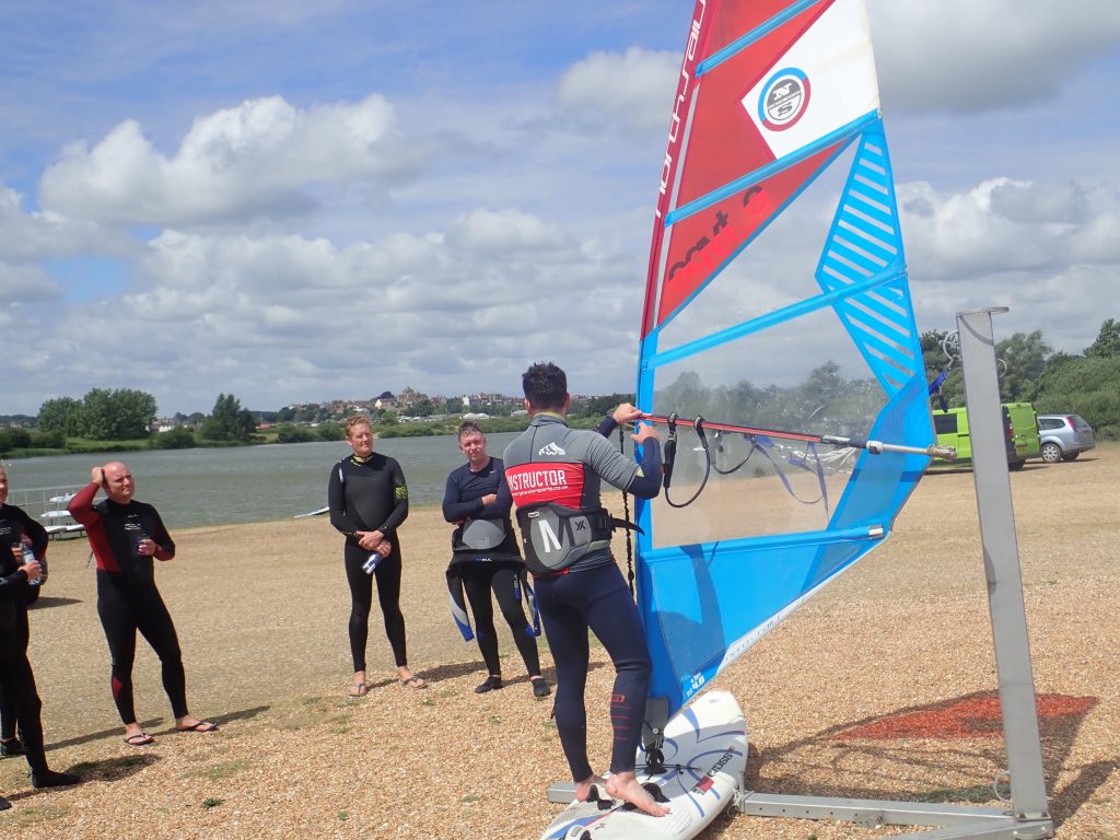 Oli Teaching Windsurfing