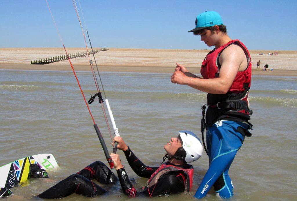 camber kite surfing