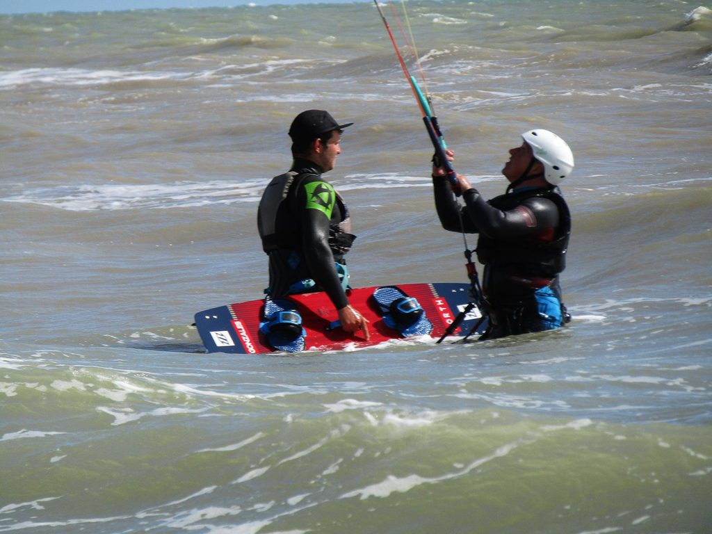 coaching kitesurfing camber sands