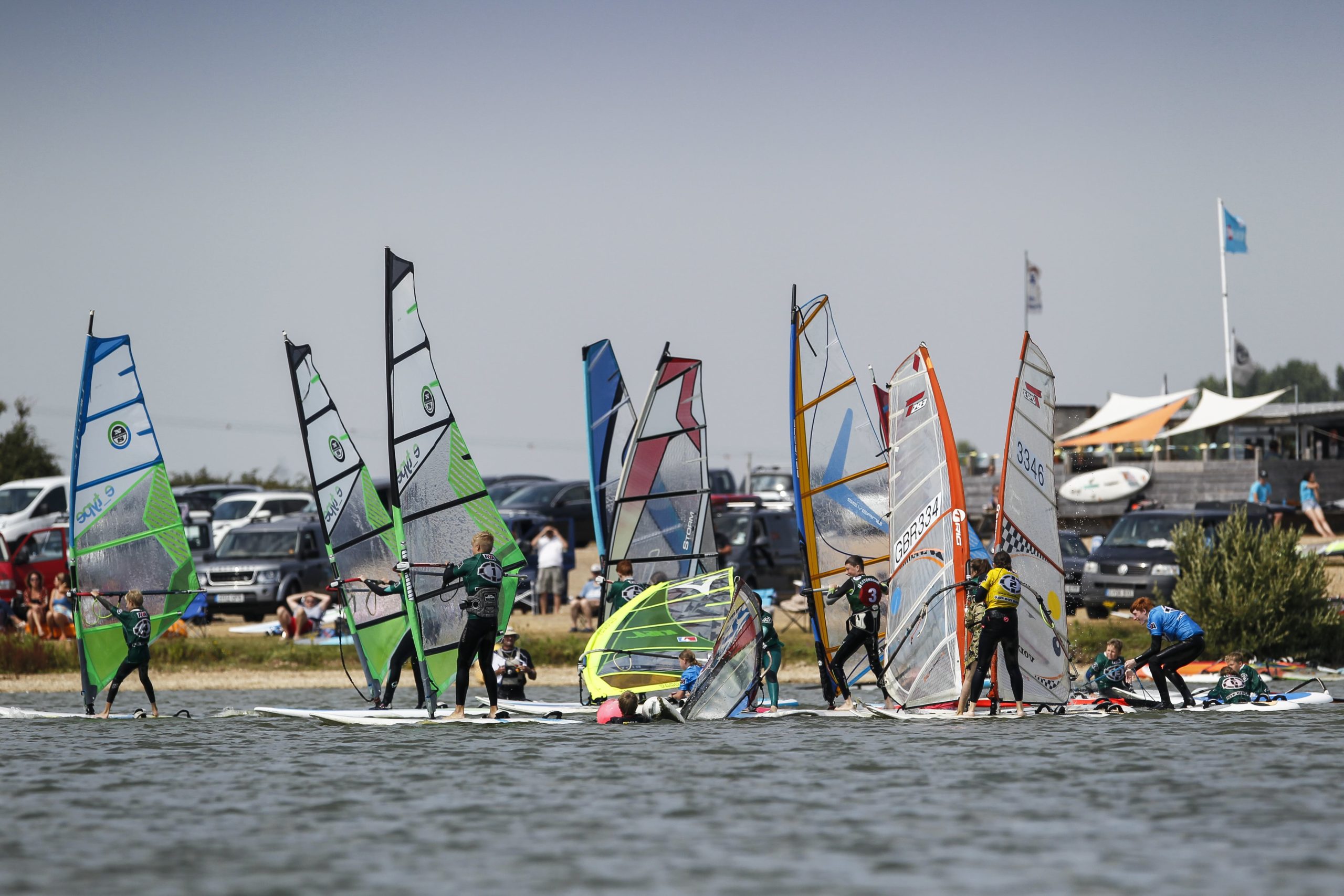 Group Windsurfing Race